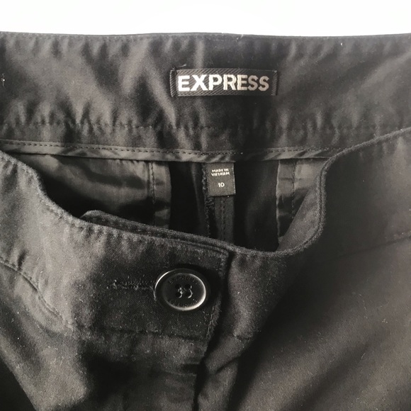 EXPRESS cuffed black shorts size 10 EUC - Picture 2 of 3
